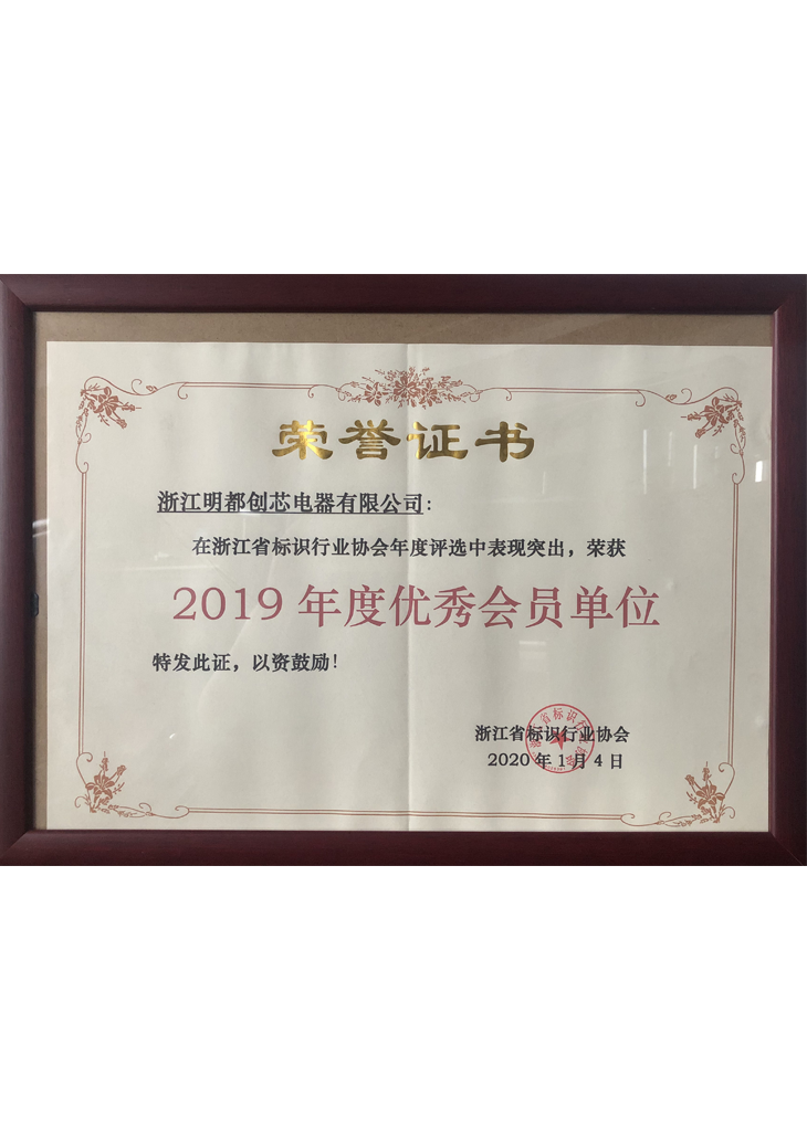 2019年度優(yōu)秀會員單位