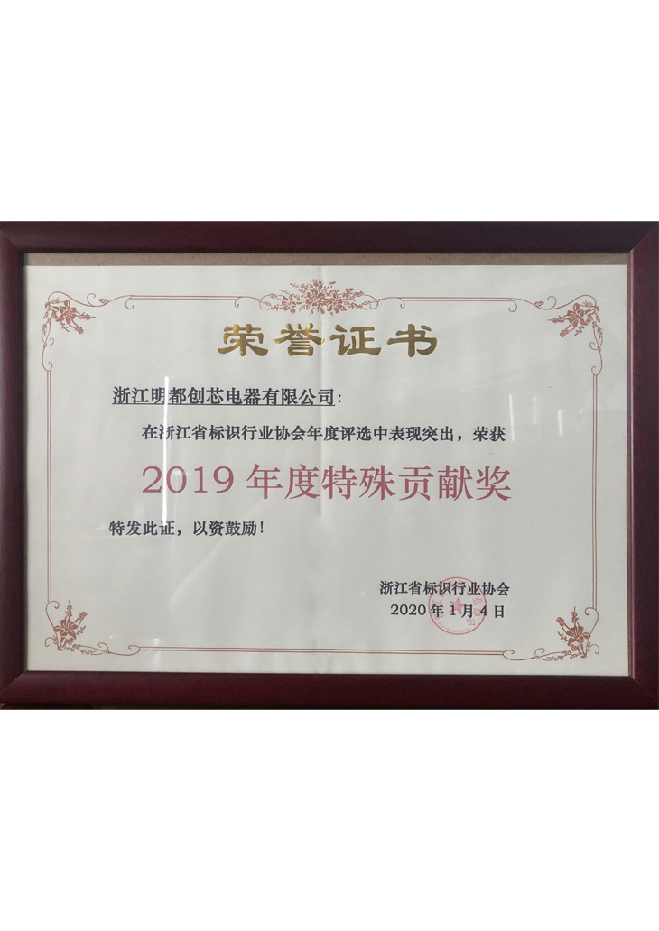2019年度特殊貢獻(xiàn)獎